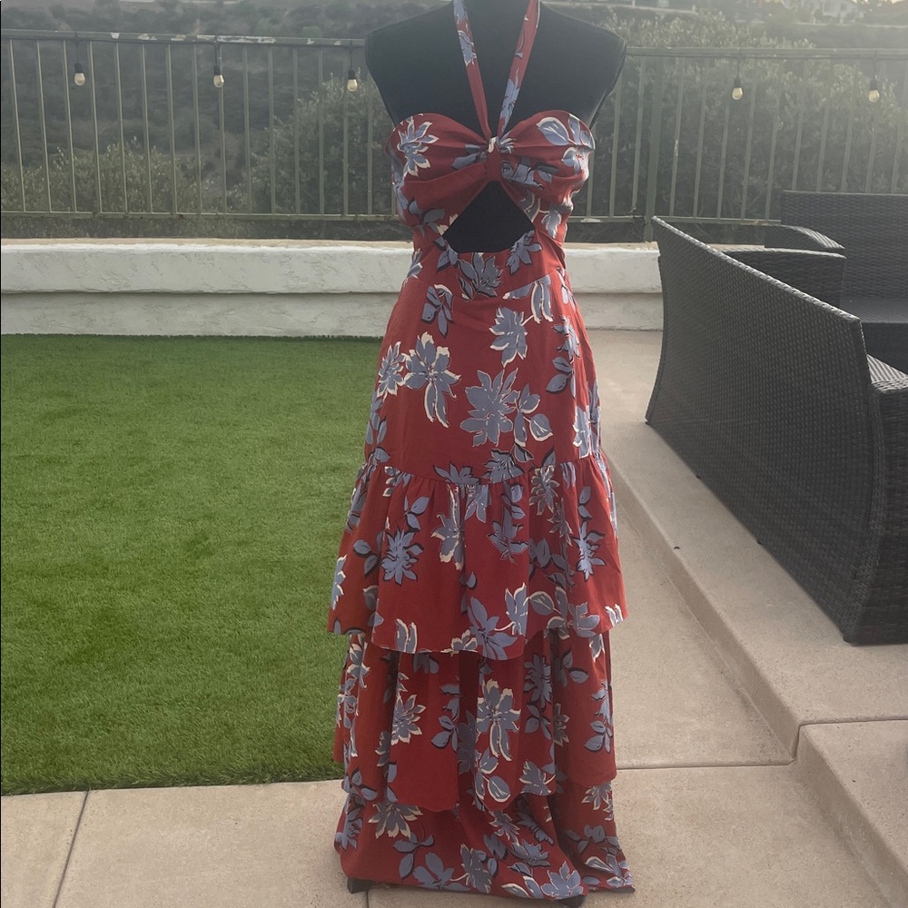 Fashionova floral printed maxi dress